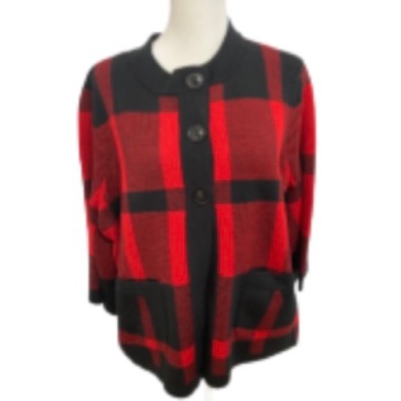 NWT Designers Originals Sweater Cardigan Size Petite XL - Picture 2 of 13